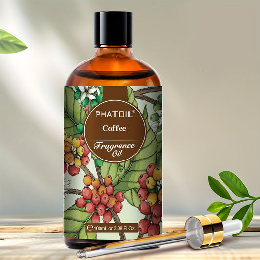 Coffee Scented Oil, 3.38fl.oz - Long-Lasting Aroma for Diffusers & Candles, Perfect for Home Fragrance