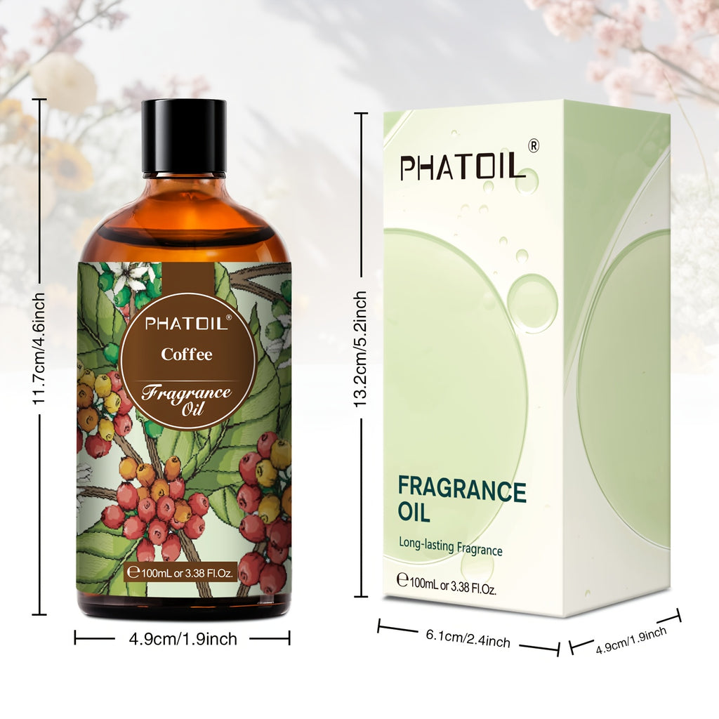 Coffee Scented Oil, 3.38fl.oz - Long-Lasting Aroma for Diffusers & Candles, Perfect for Home Fragrance