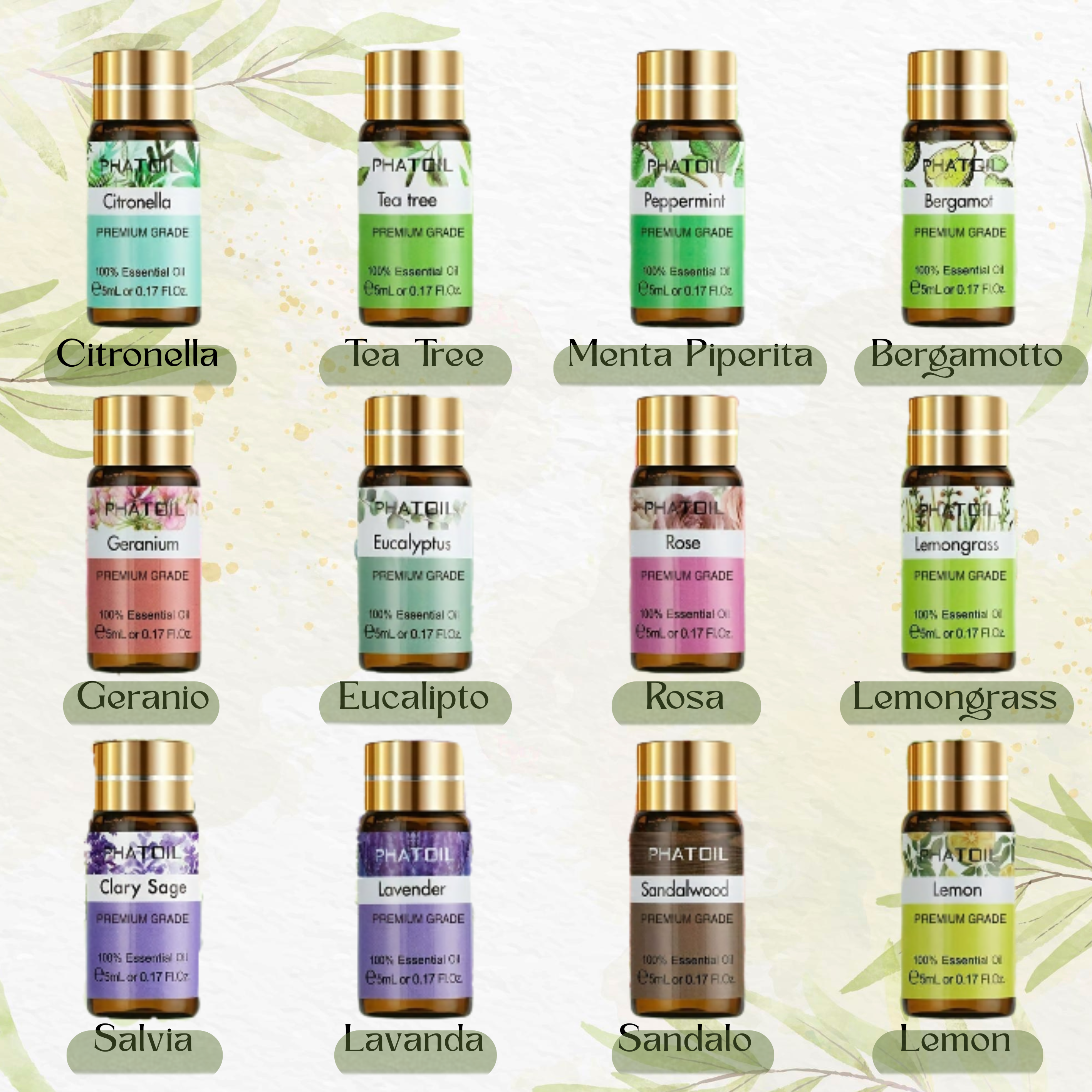 Cofanetto 12 Oli Essenziali by PHATOIL